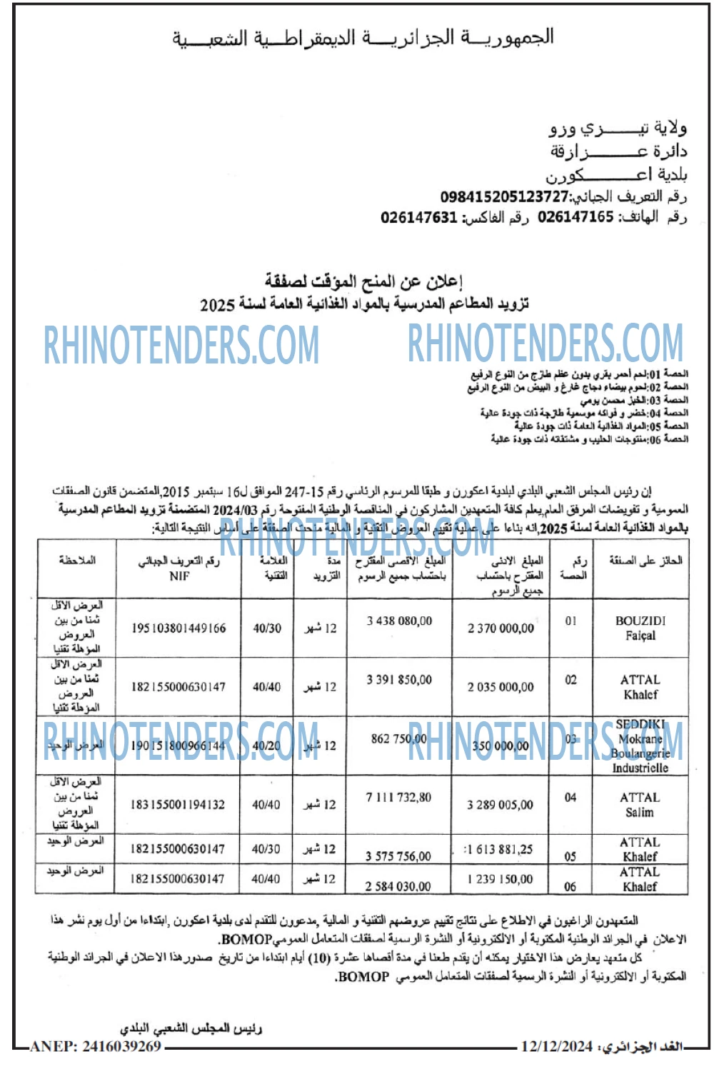 Rhinotenders