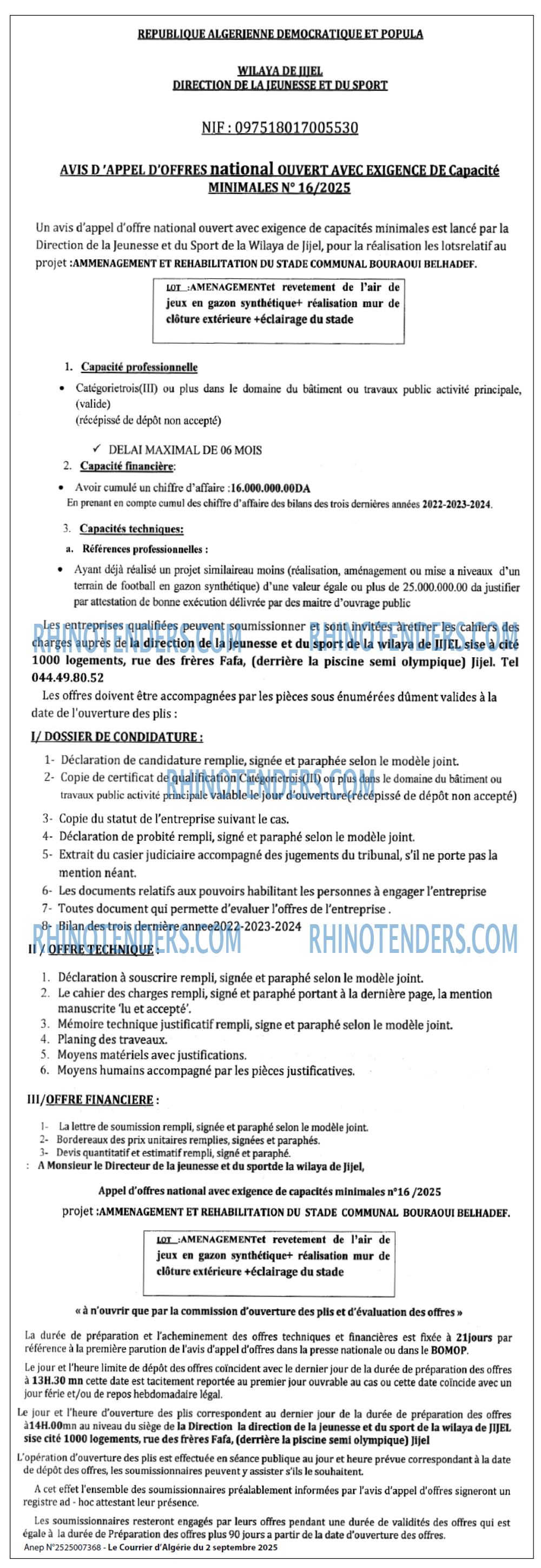 Le Courrier d'Algerie