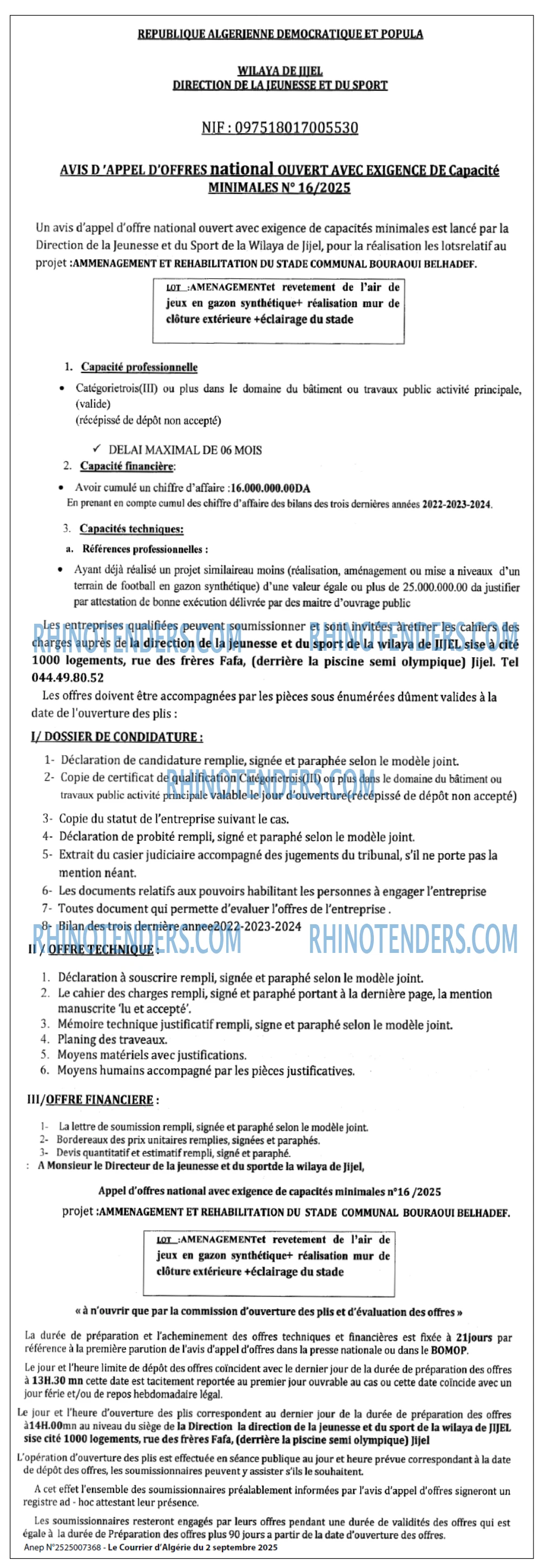 Le Courrier d'Algerie