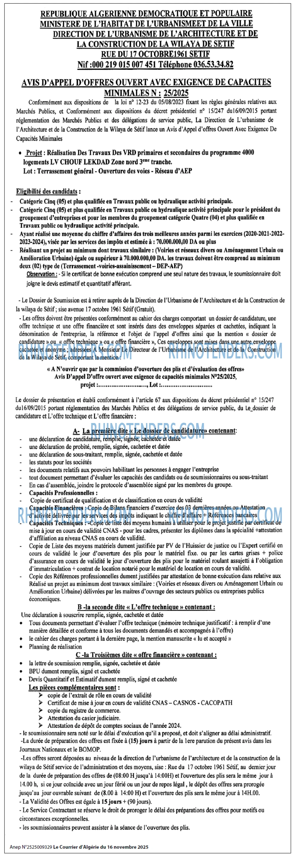Le Courrier d'Algerie