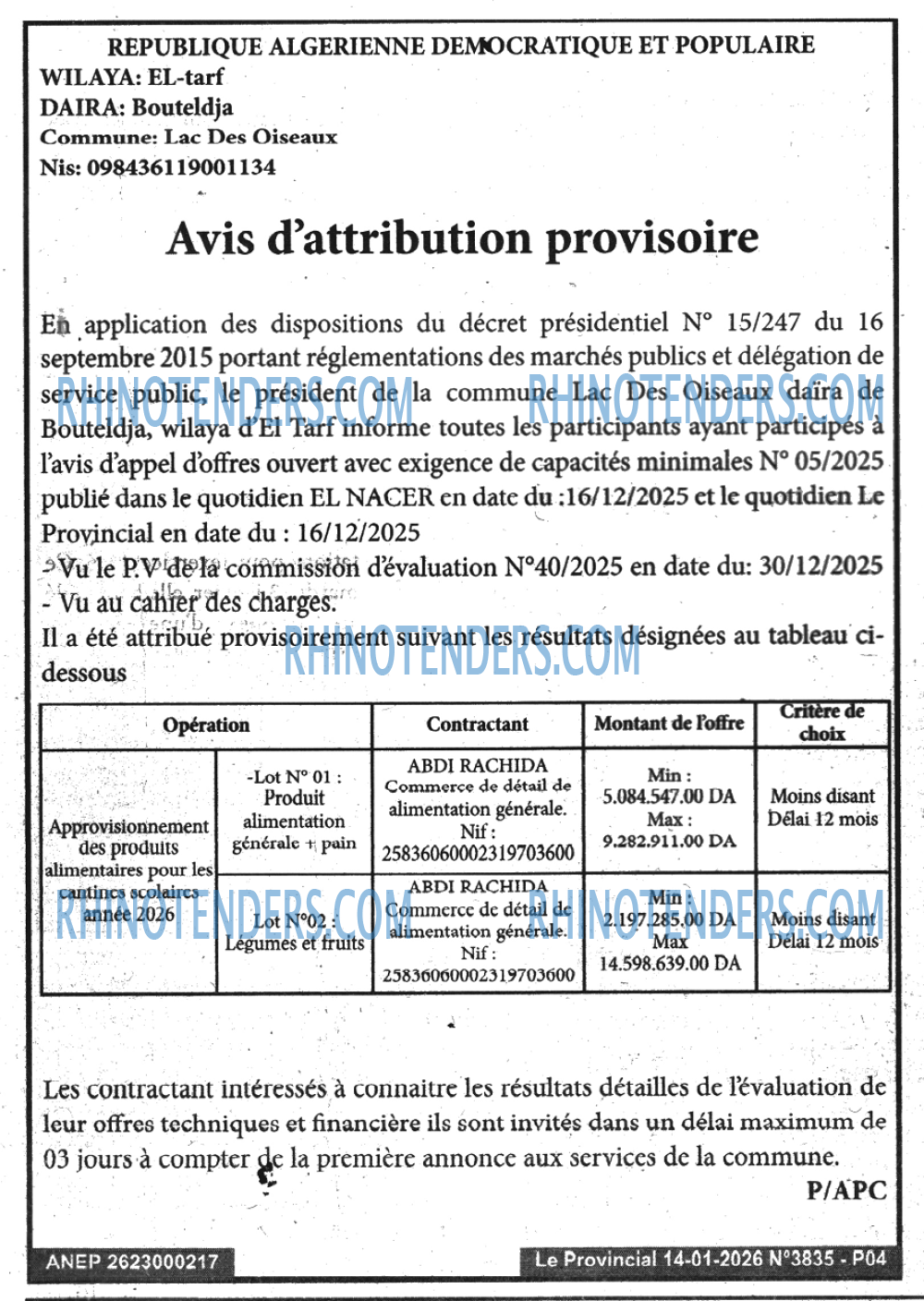 LE PROVINCIAL