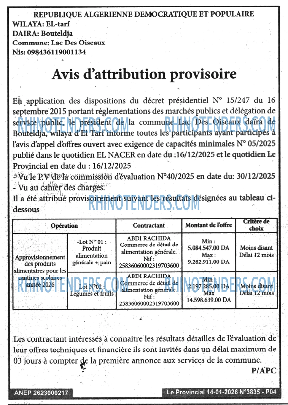 LE PROVINCIAL