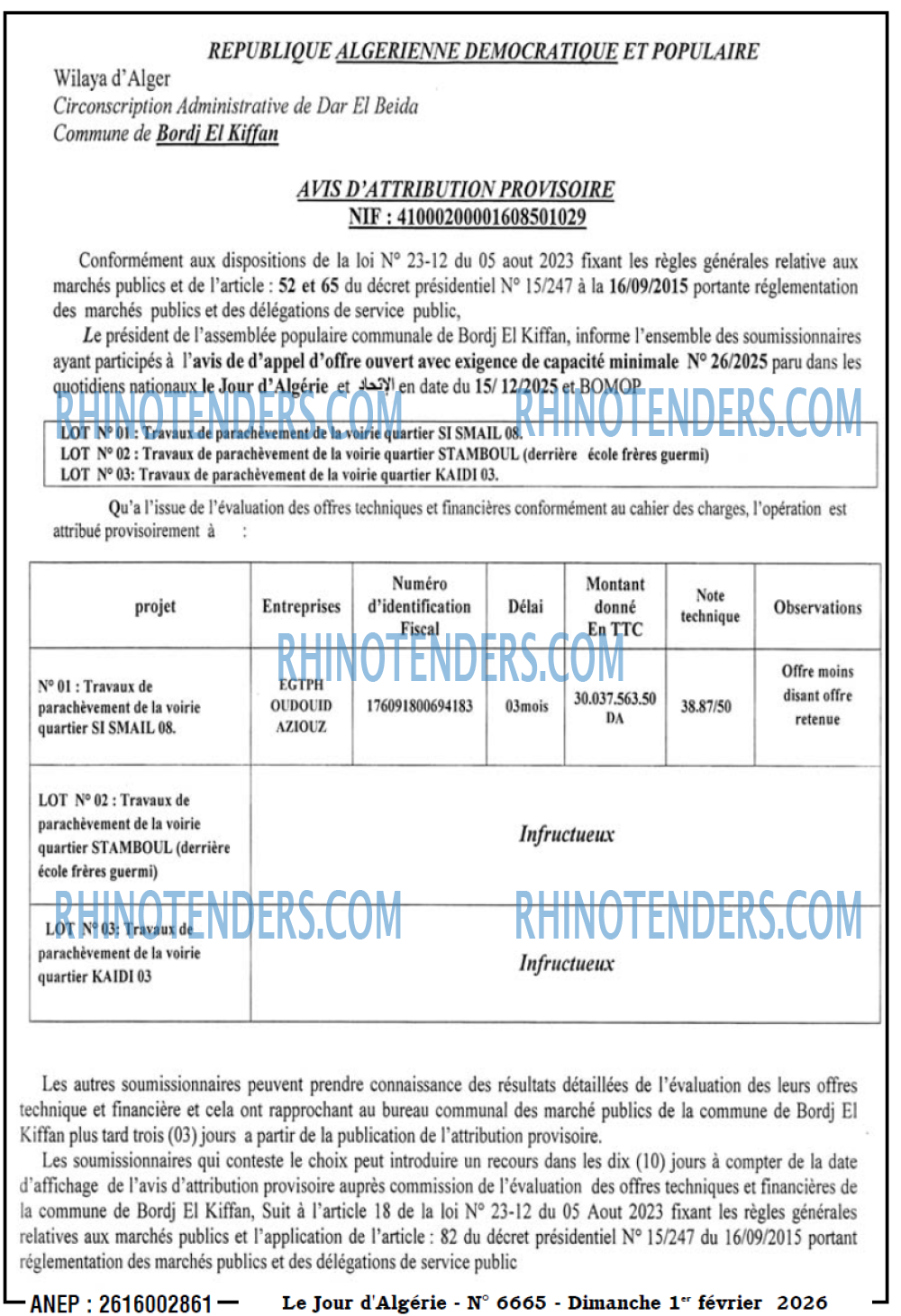 Le Jour d'Algérie