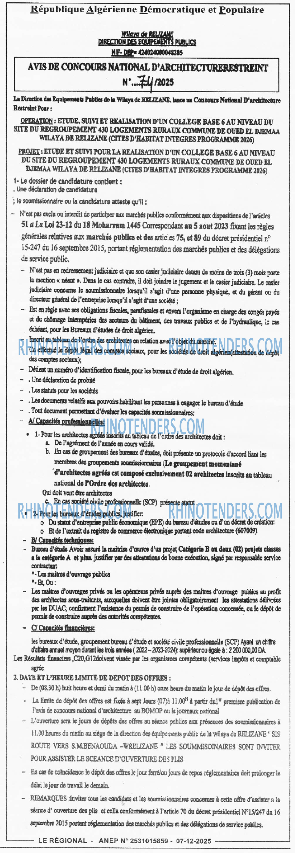 LE REGIONAL