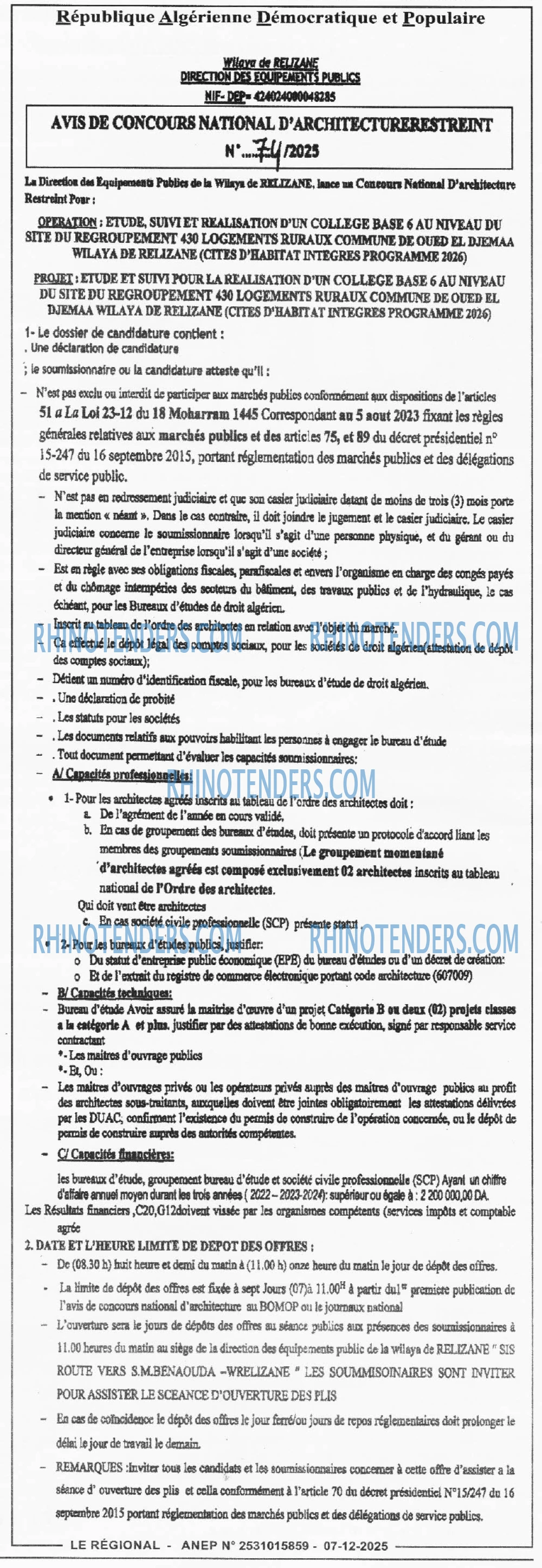 LE REGIONAL