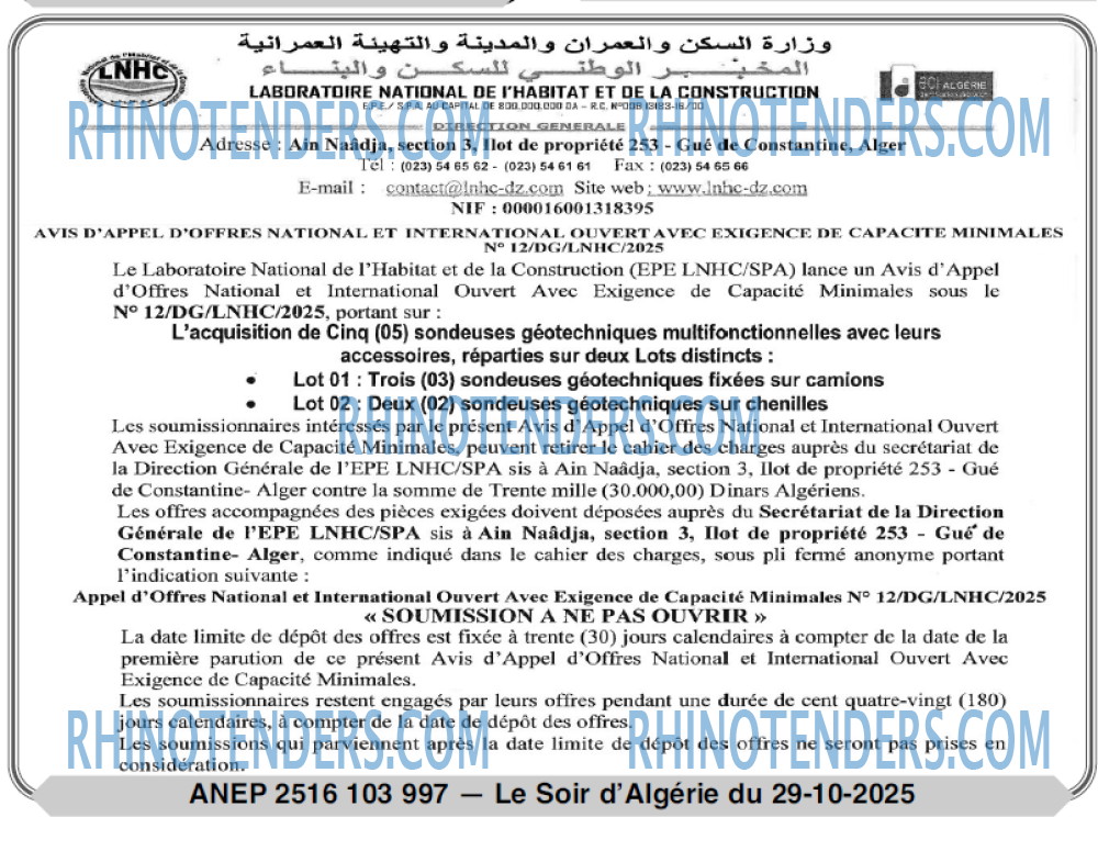 LE SOIR D'ALGERIE