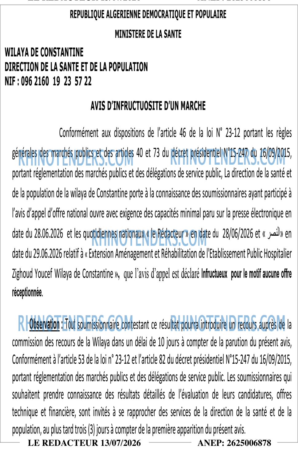 LE REDACTEUR