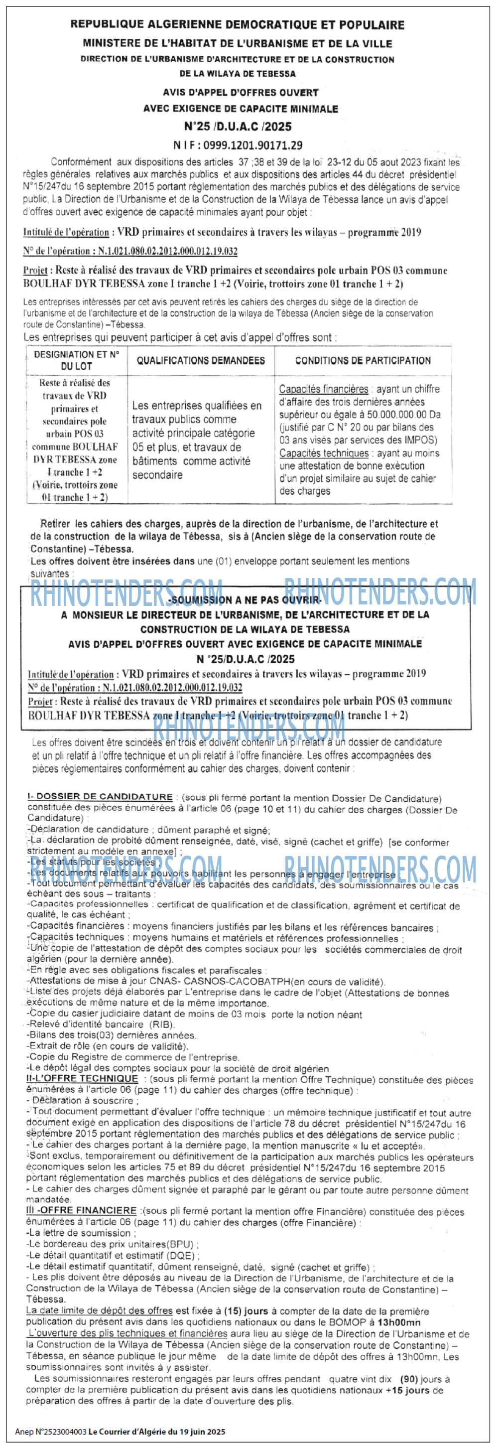 Le Courrier d'Algerie