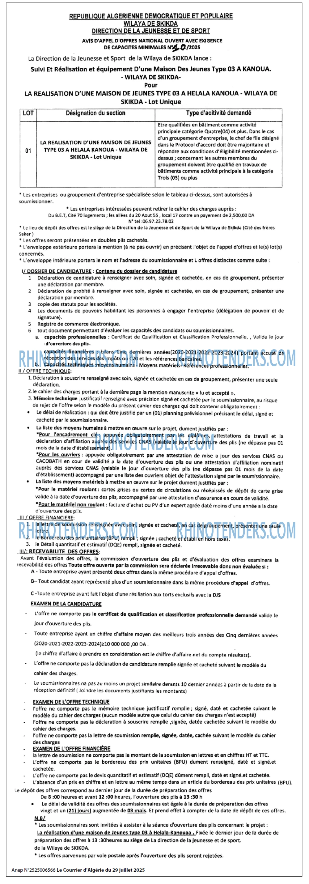 Le Courrier d'Algerie