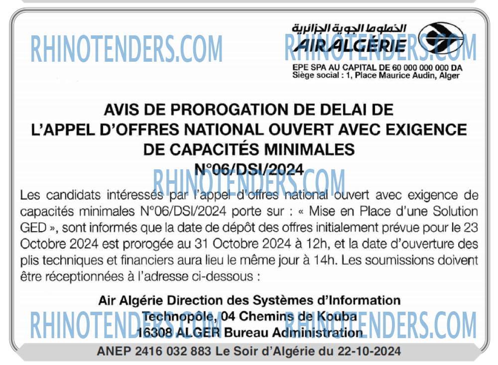 LE SOIR D'ALGERIE