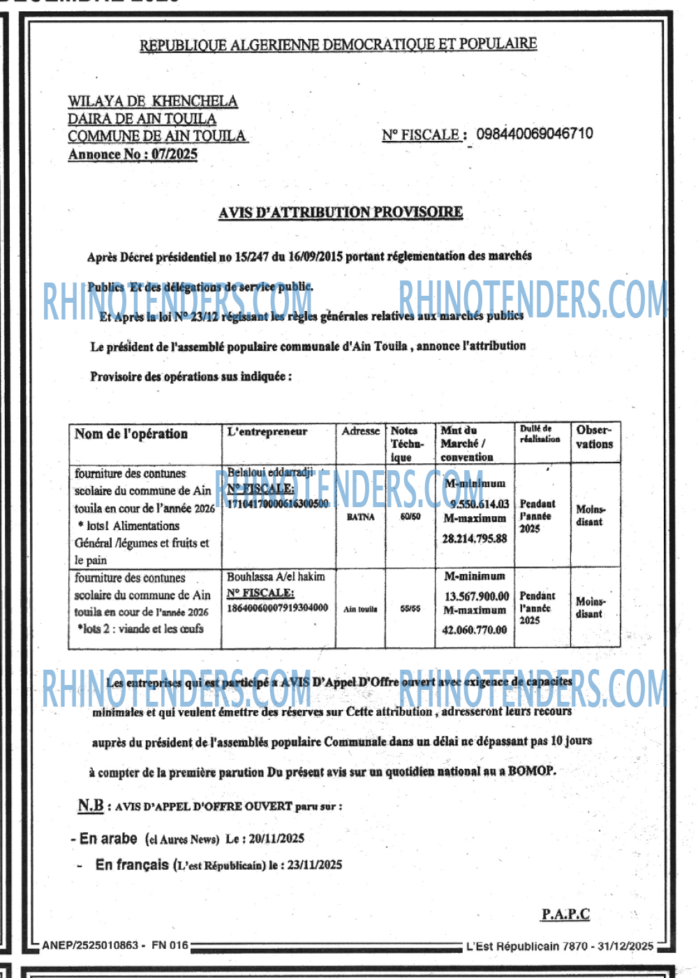 Aurès News
