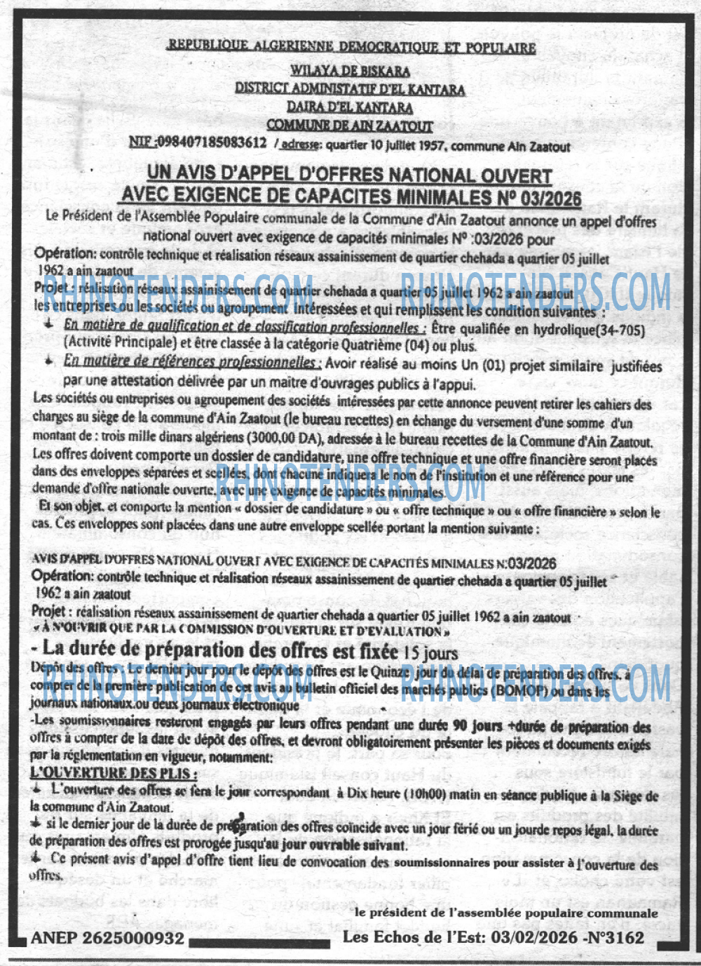 Les Echos de l'Est