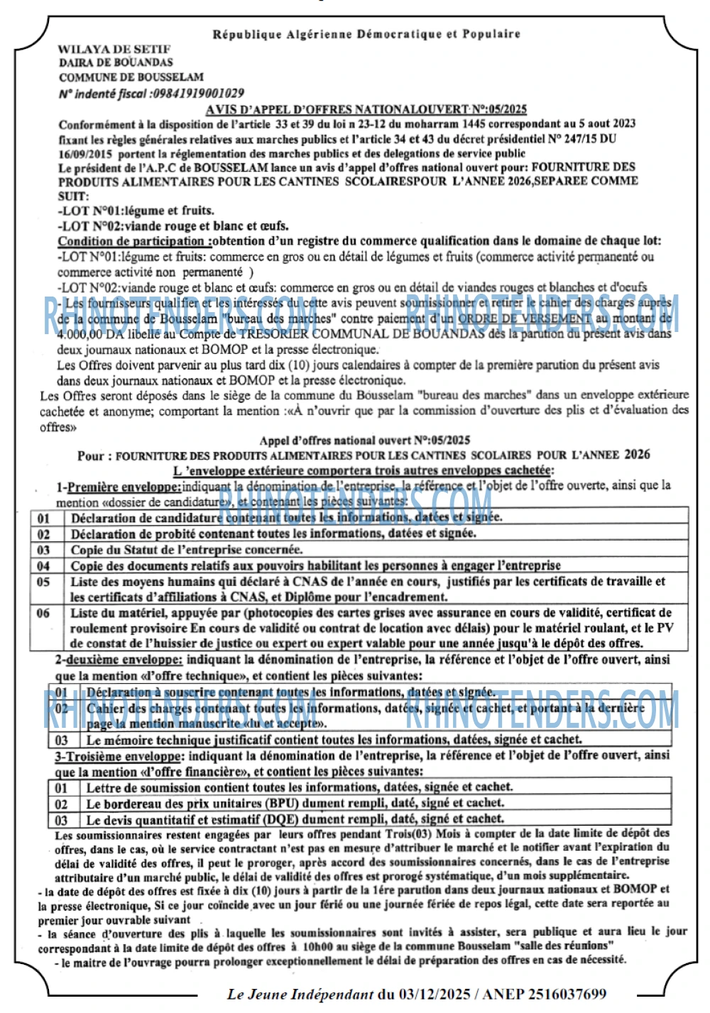 Jeune Independant