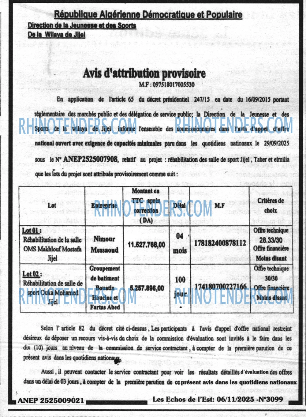 Les Echos de l'Est