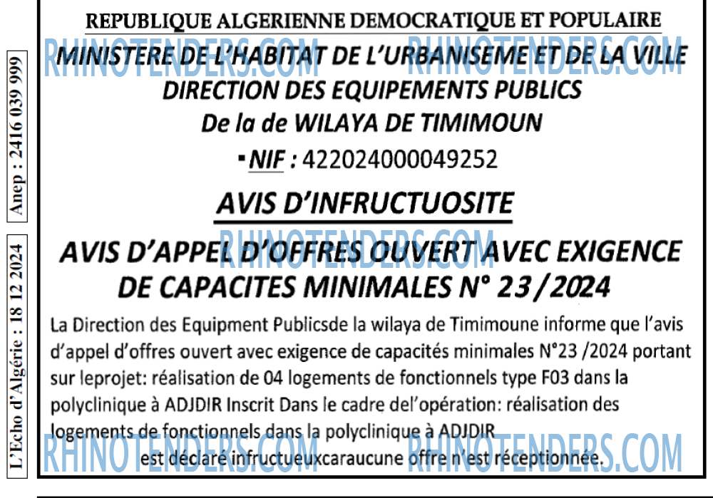 L'ECHO D'ALGERIE