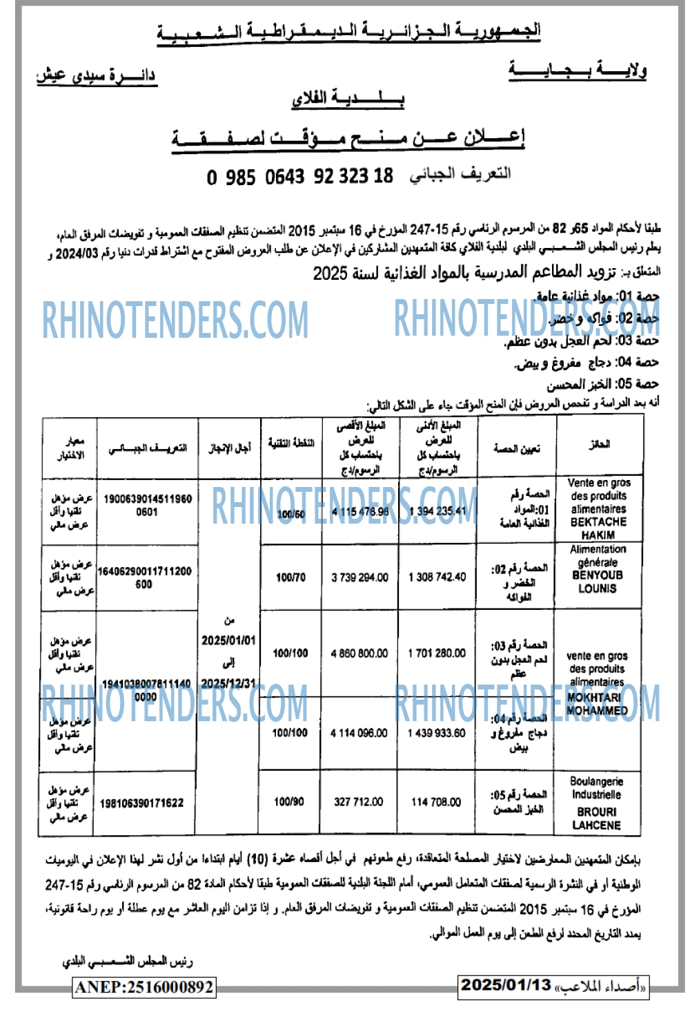 Rhinotenders