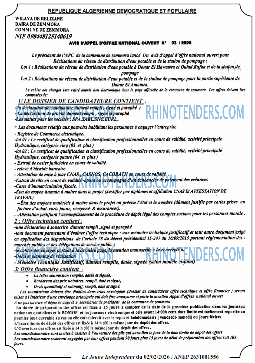 Jeune Independant