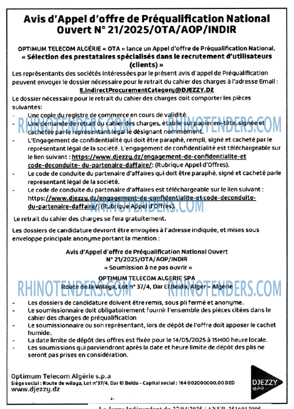 Optimum Telecom Algerie