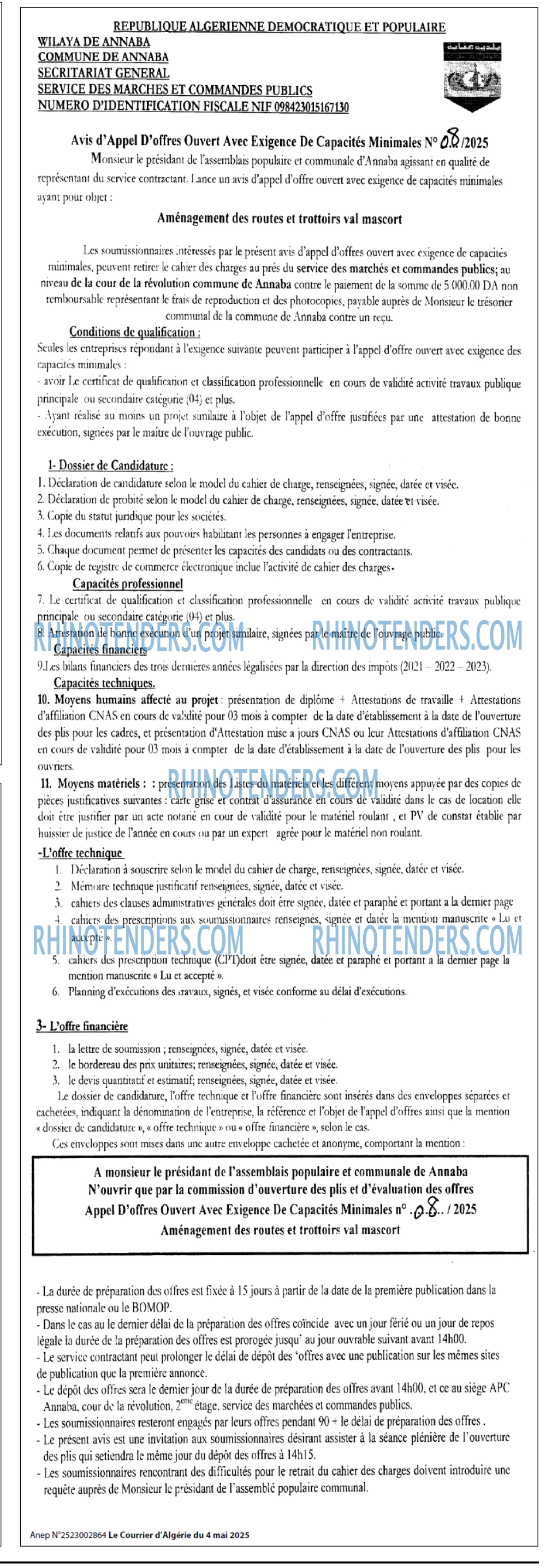 Le Courrier d'Algerie