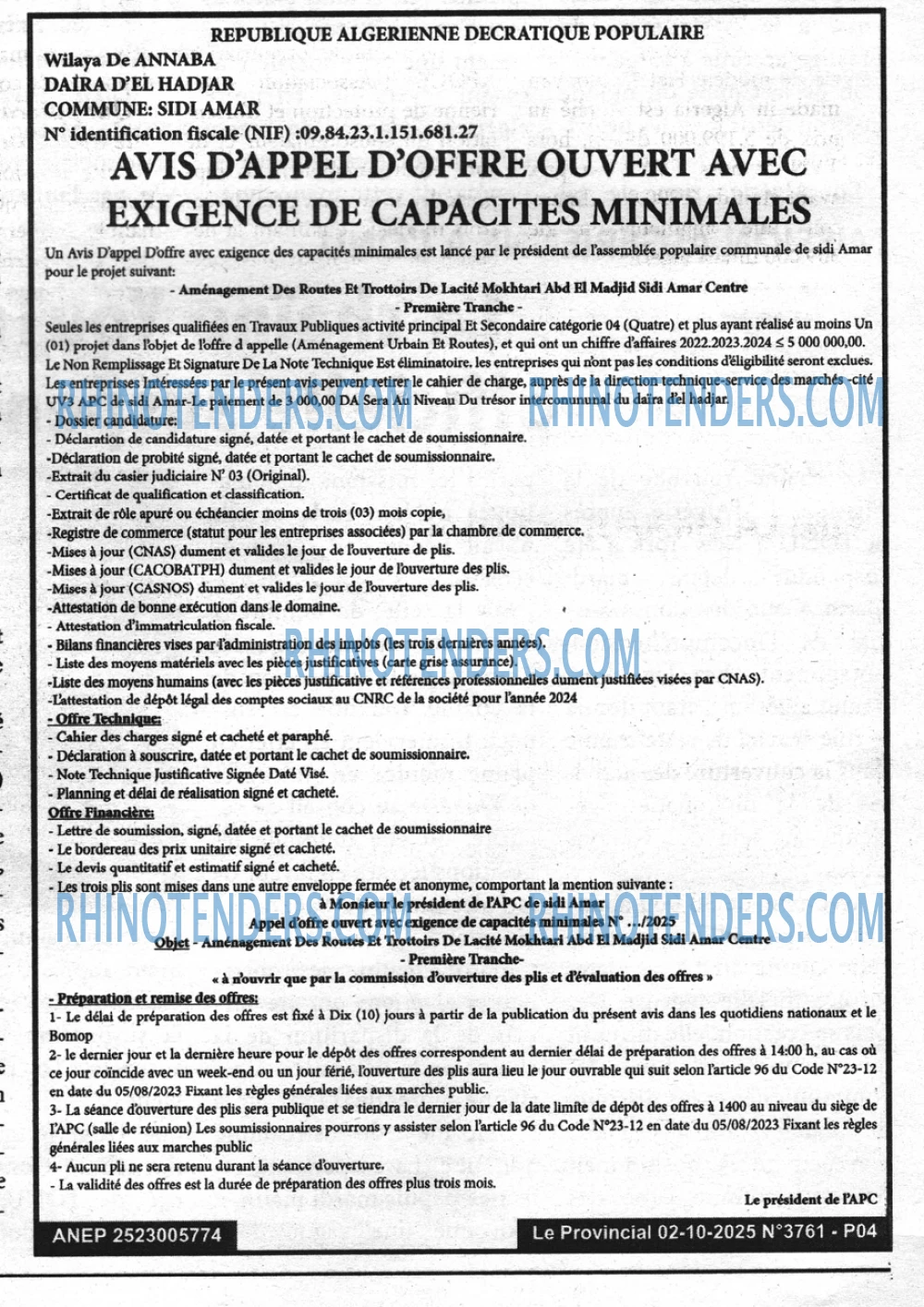 LE PROVINCIAL