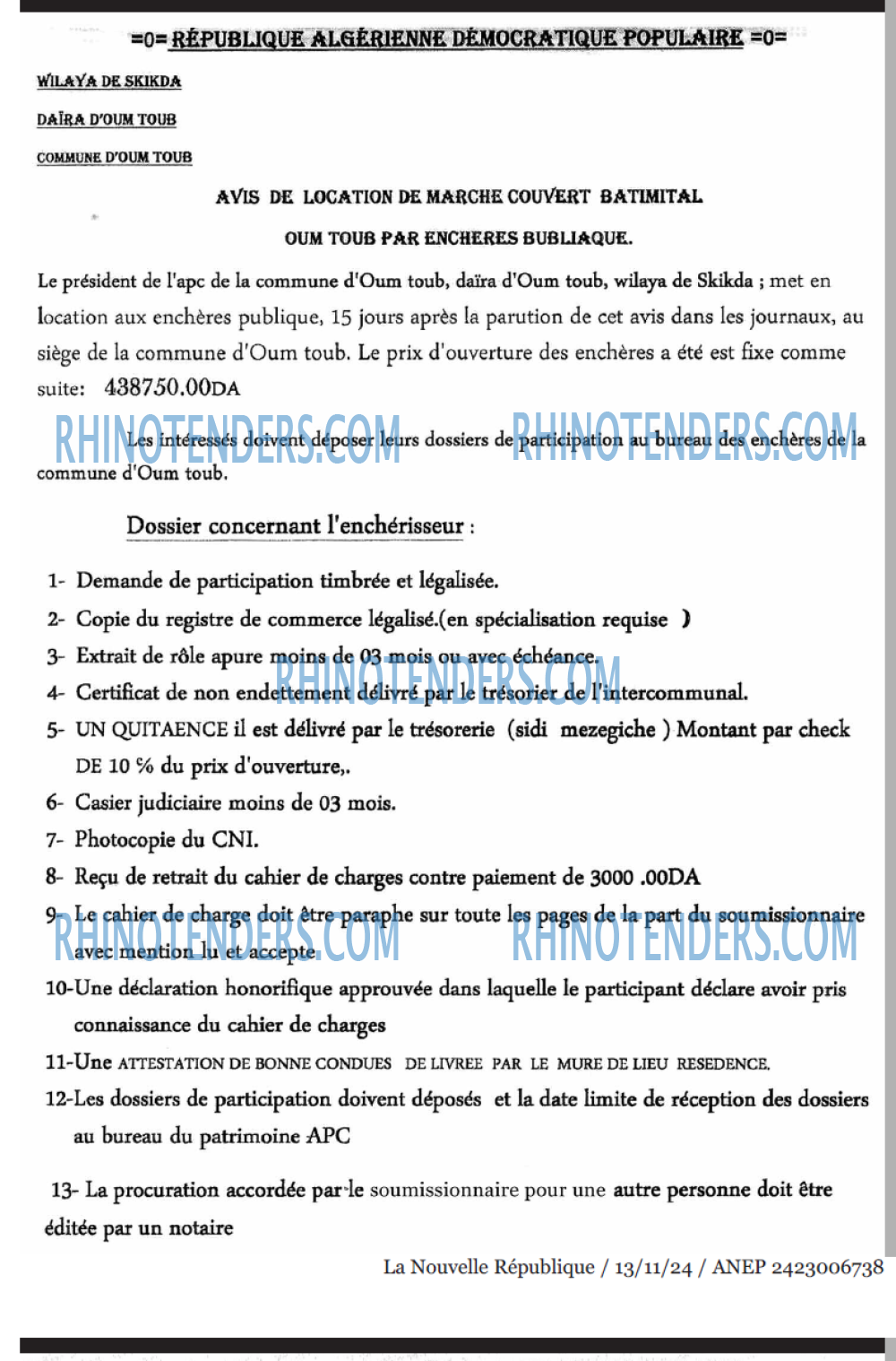 NOUVELLE REPUBLIQUE