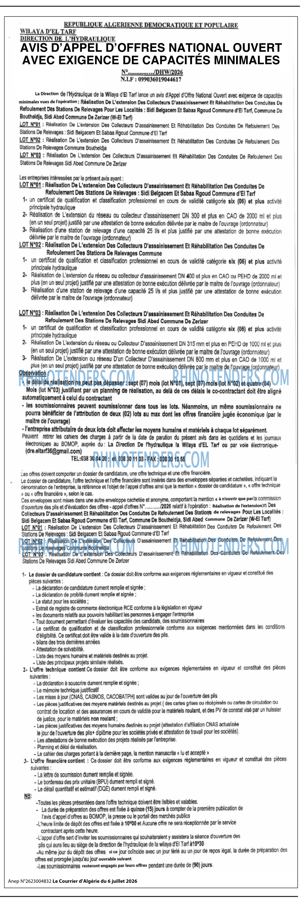 Le Courrier d'Algerie