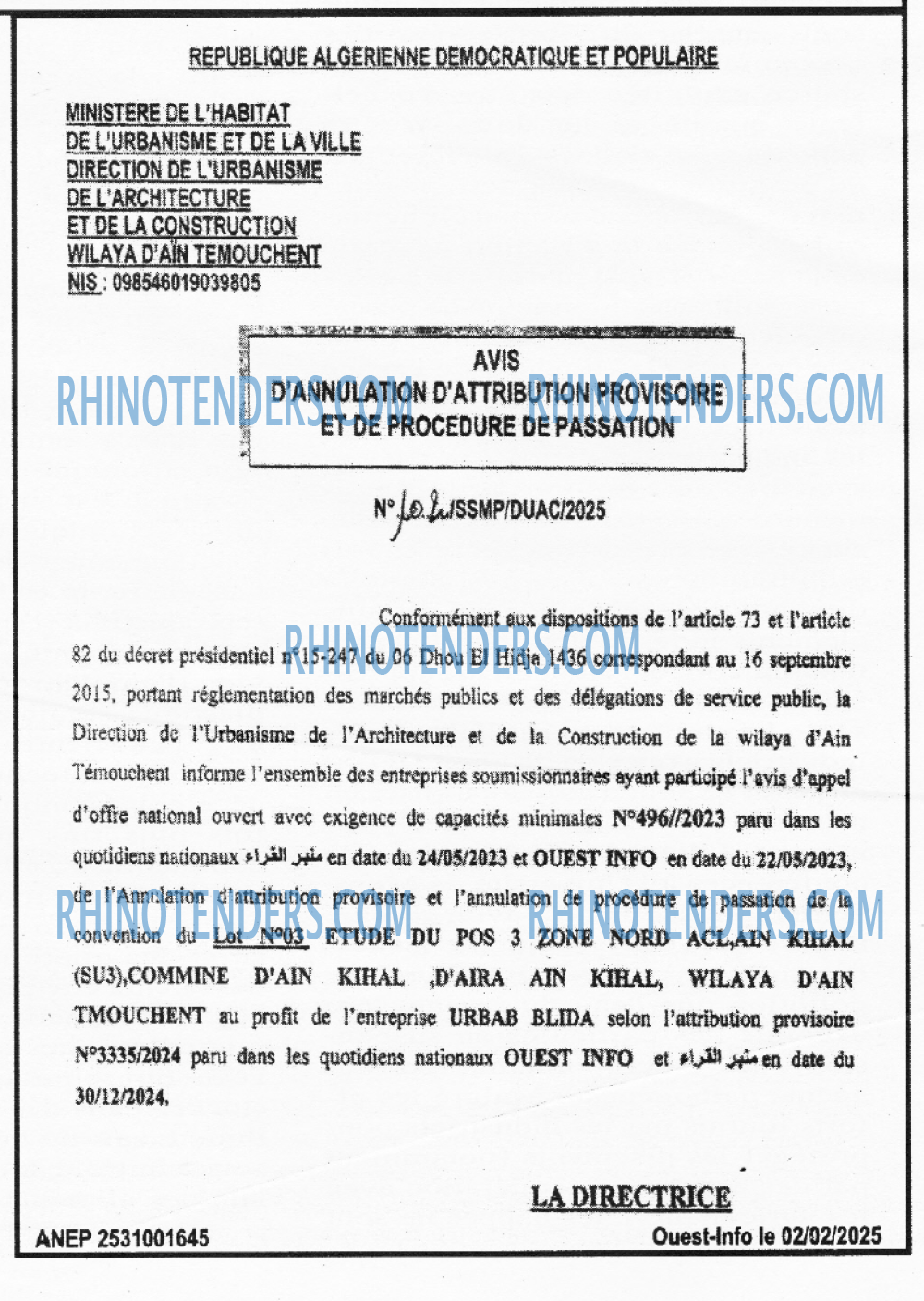ouest TRIBUNE