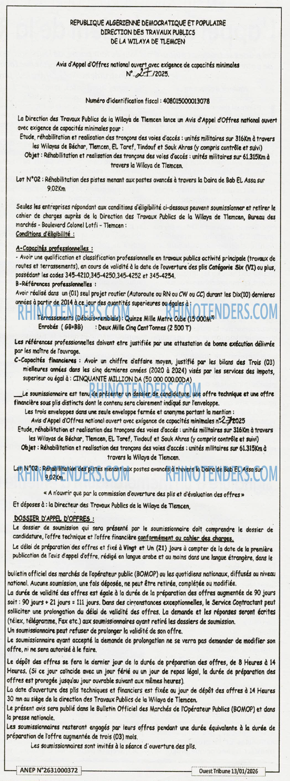 ouest TRIBUNE