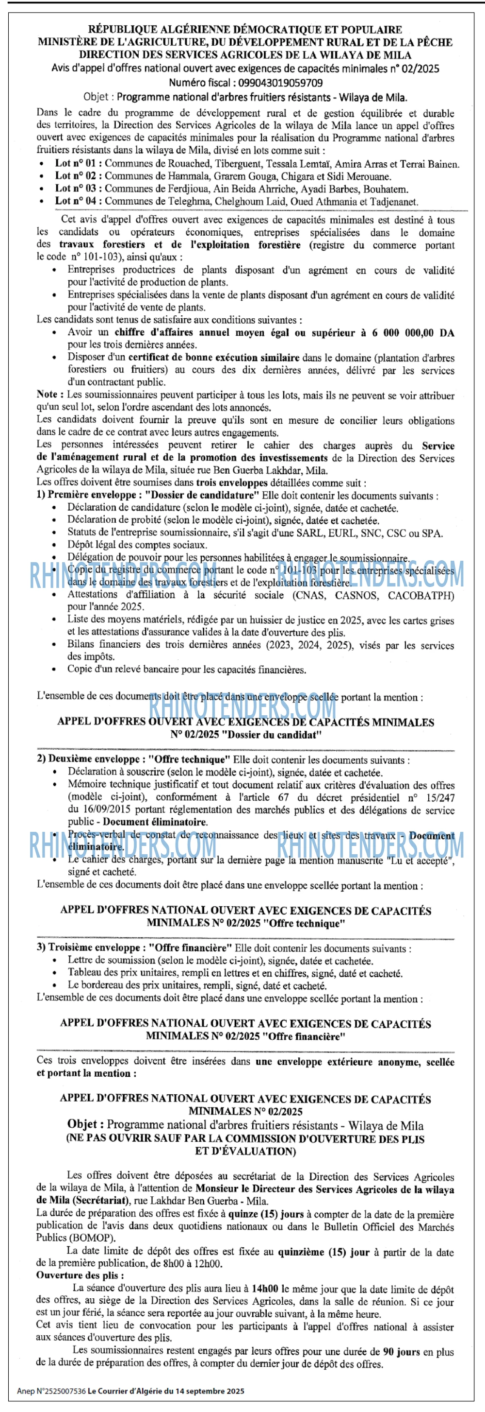 Le Courrier d'Algerie