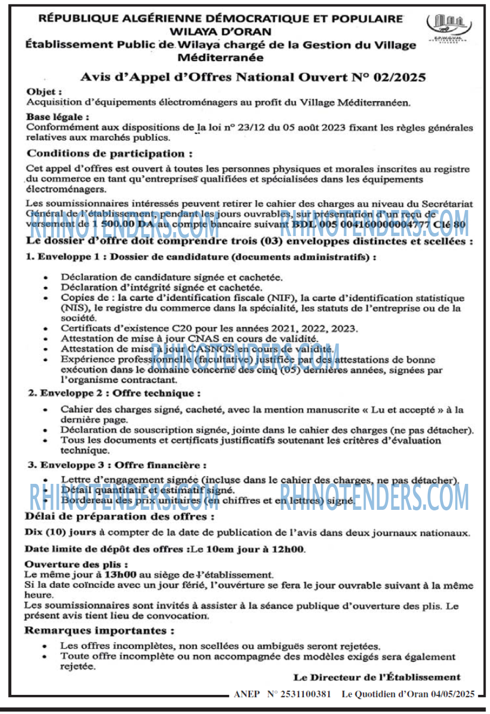 Le Quotidien d'Oran