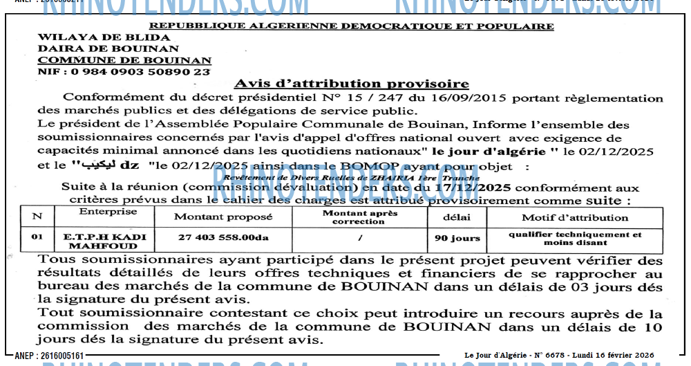 Le Jour d'Algérie