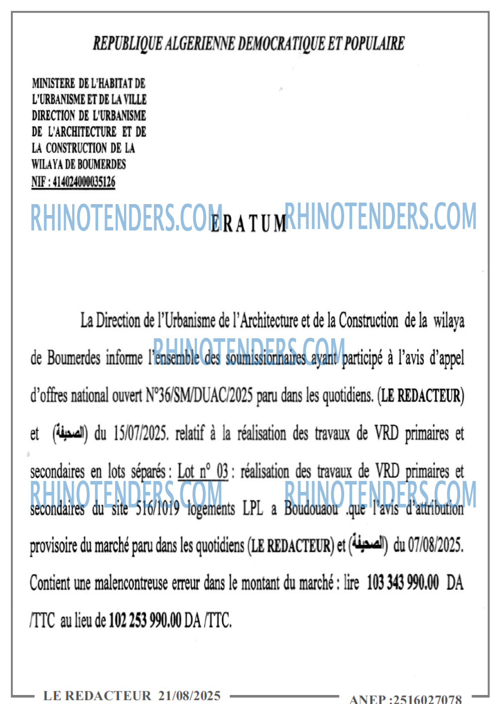 LE REDACTEUR
