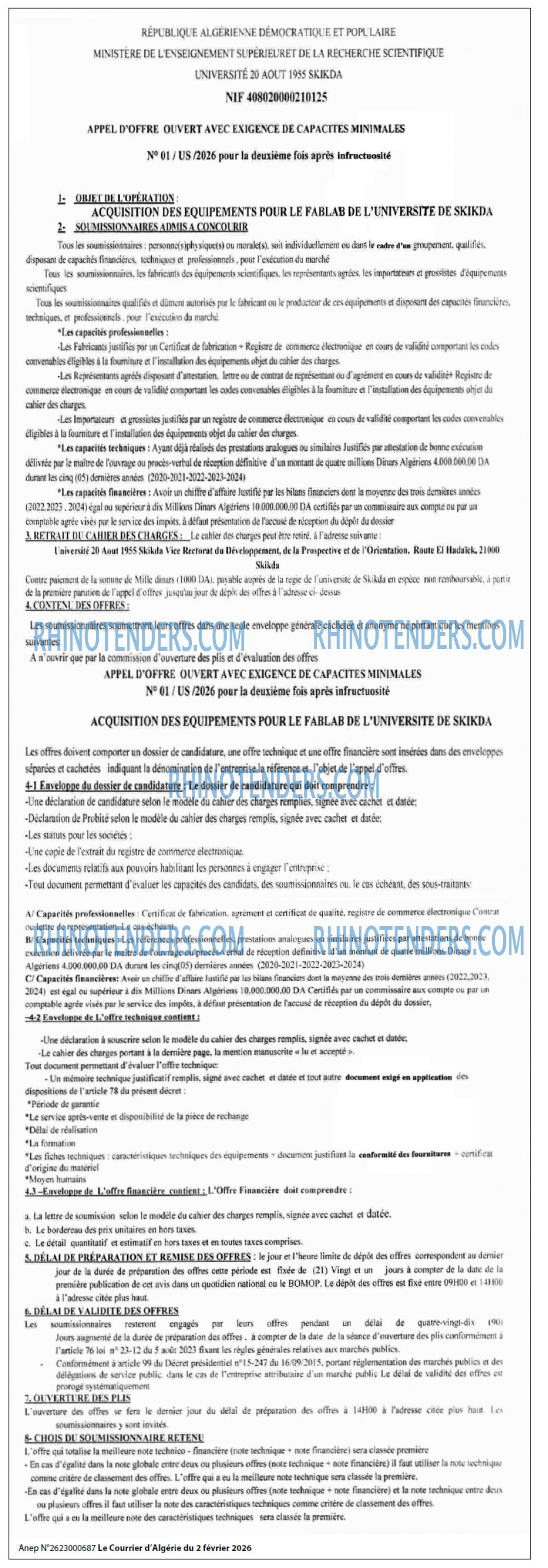 Le Courrier d'Algerie