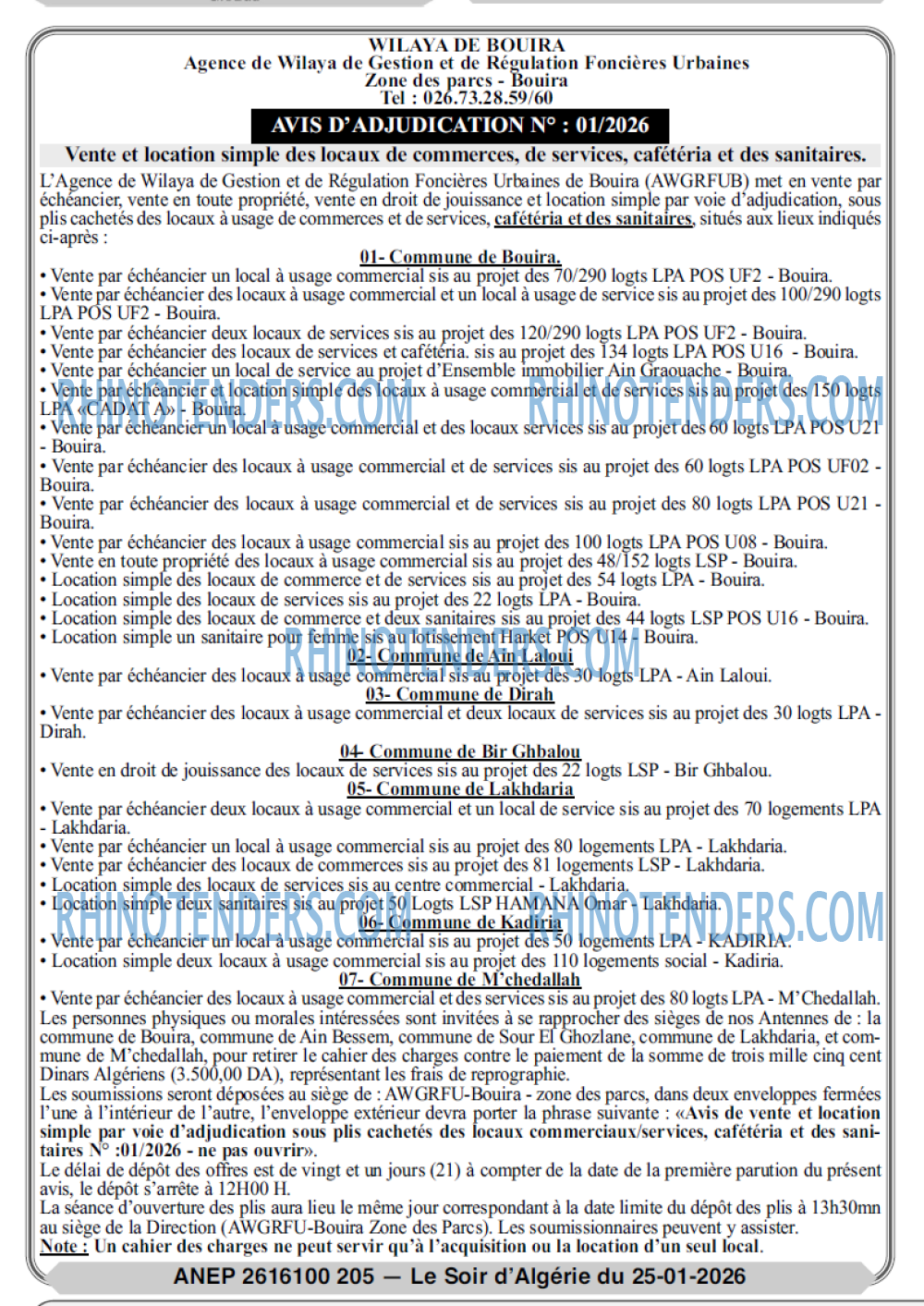 LE SOIR D'ALGERIE