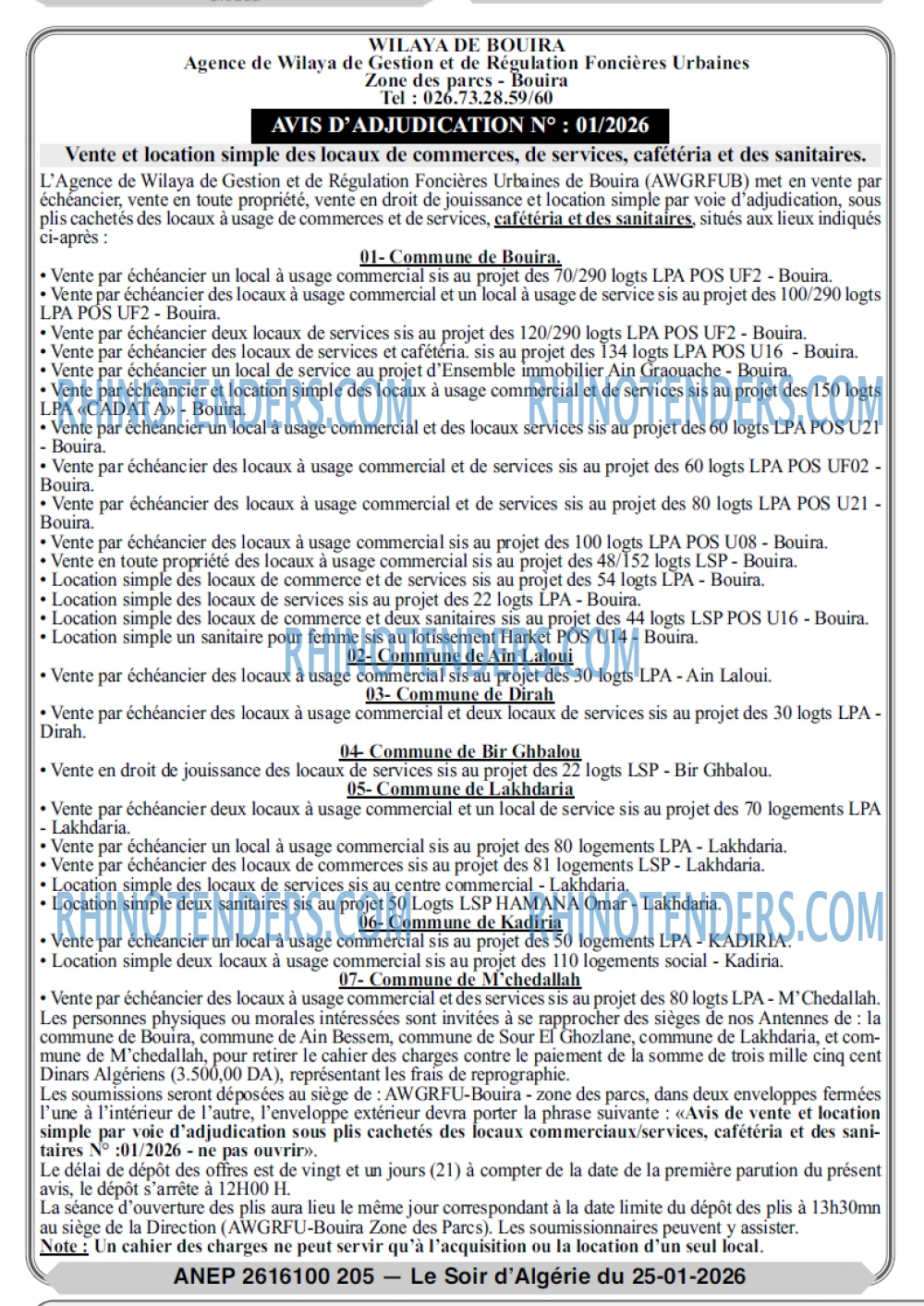 LE SOIR D'ALGERIE