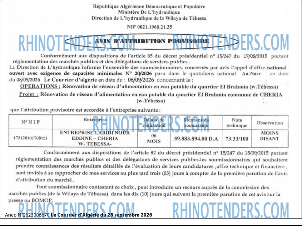 Le Courrier d'Algerie