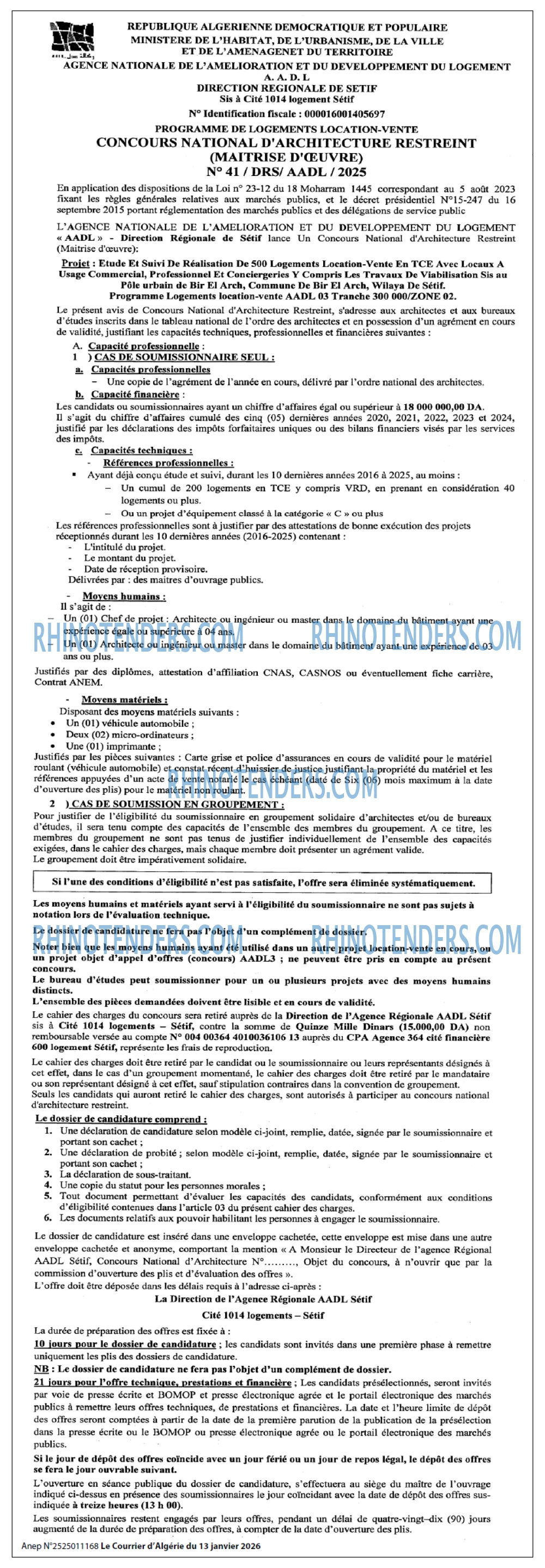 Le Courrier d'Algerie