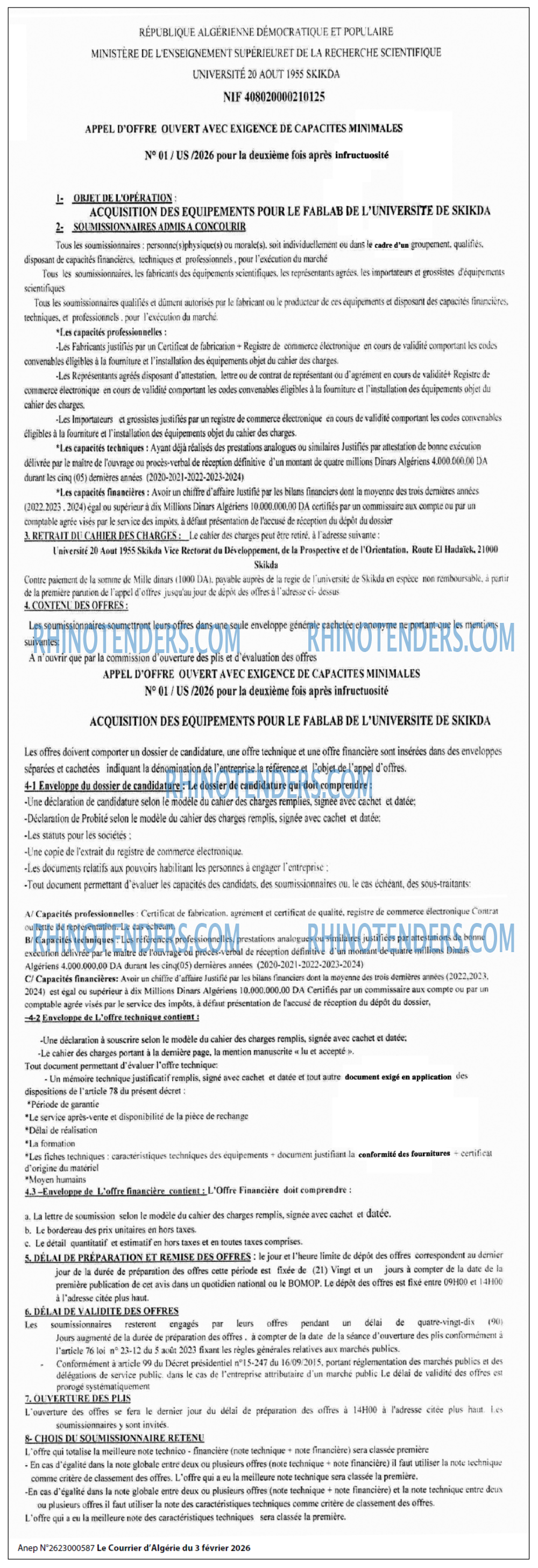 Le Courrier d'Algerie