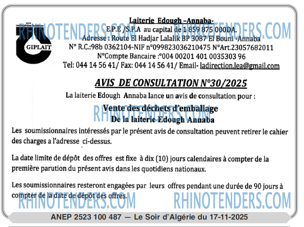 LE SOIR D'ALGERIE