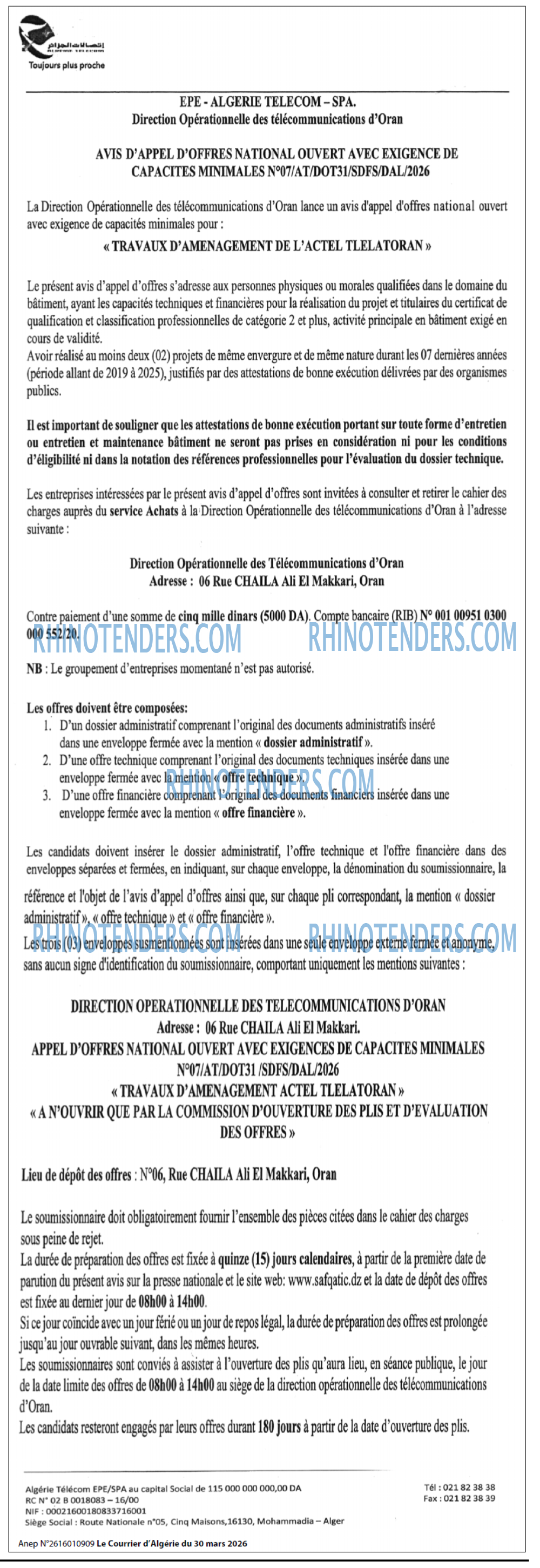 Le Courrier d'Algerie