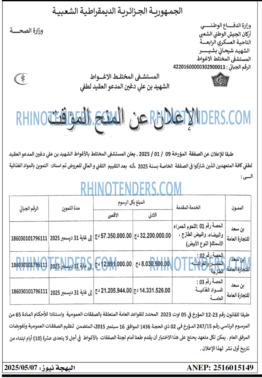 Rhinotenders