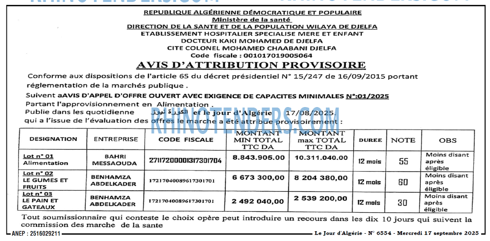 Le Jour d'Algérie