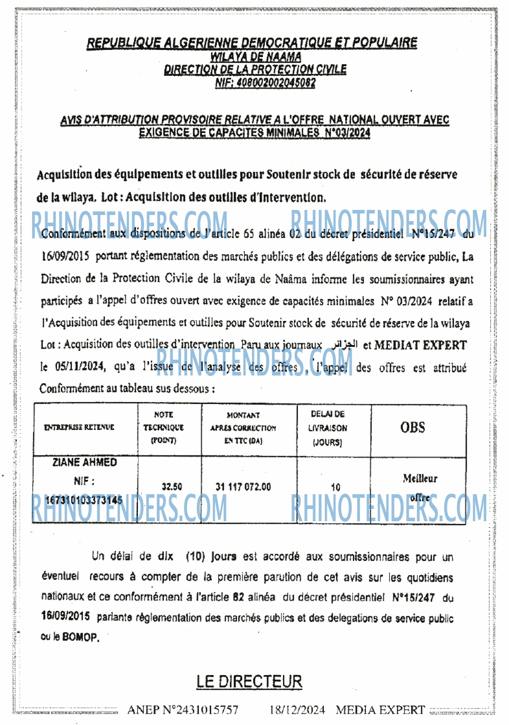 Rhinotenders