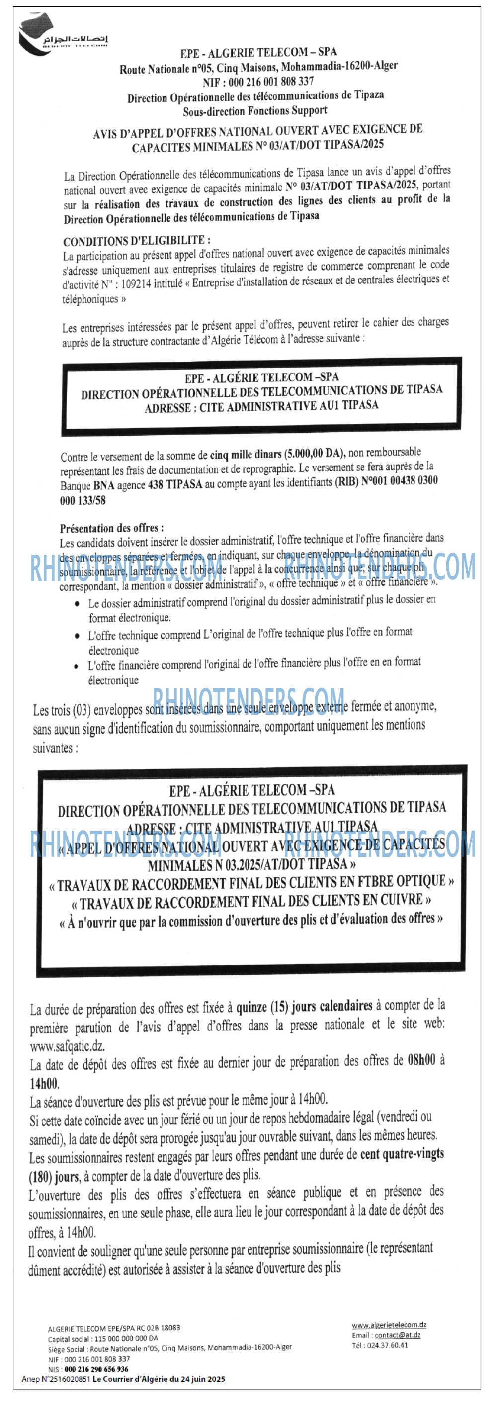 Le Courrier d'Algerie