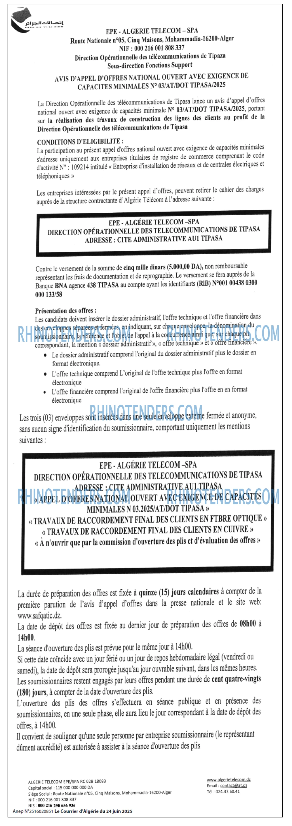 Le Courrier d'Algerie