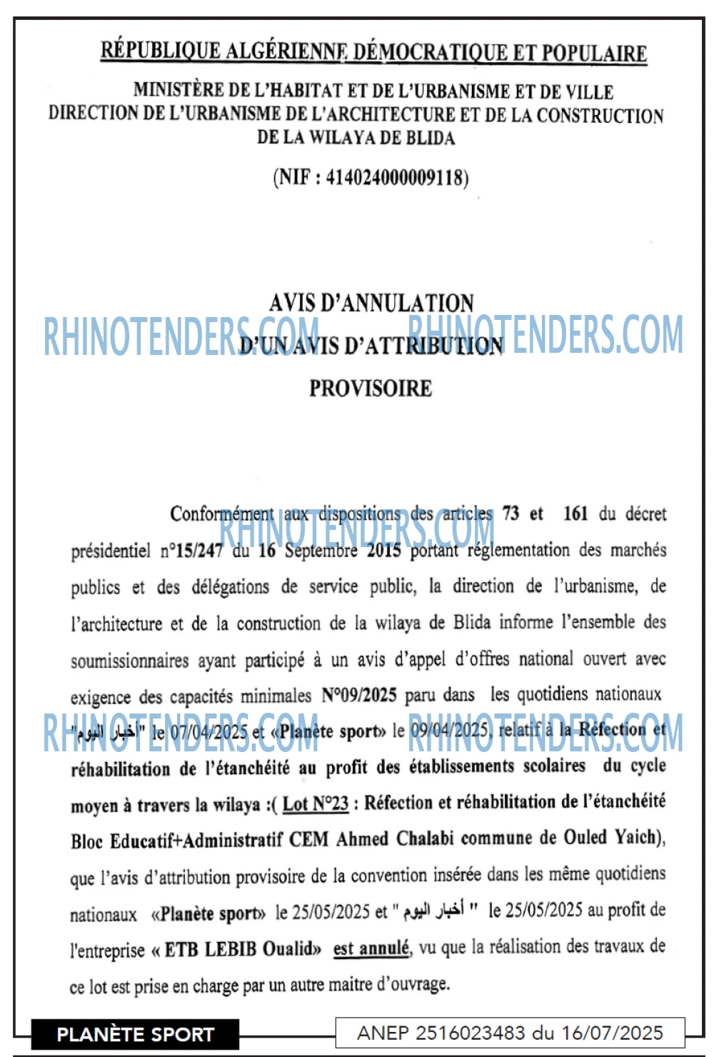 PLANETE SPORT
