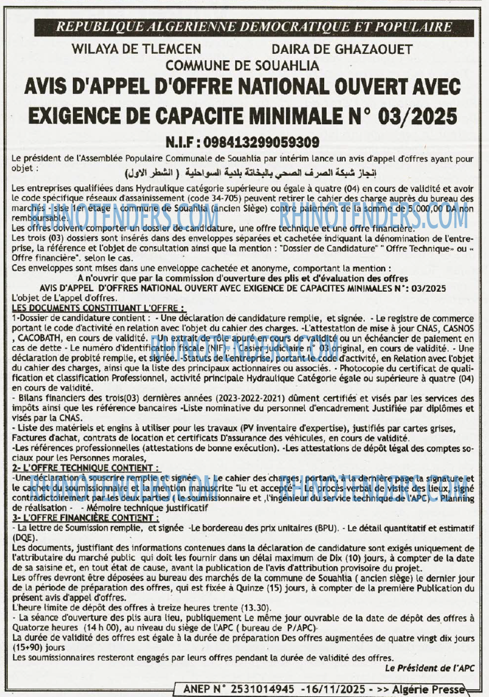 ALGERIE PRESSE
