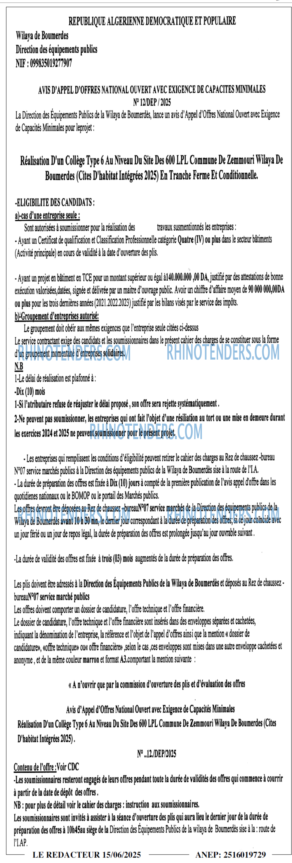 LE REDACTEUR