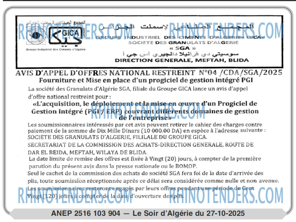 LE SOIR D'ALGERIE