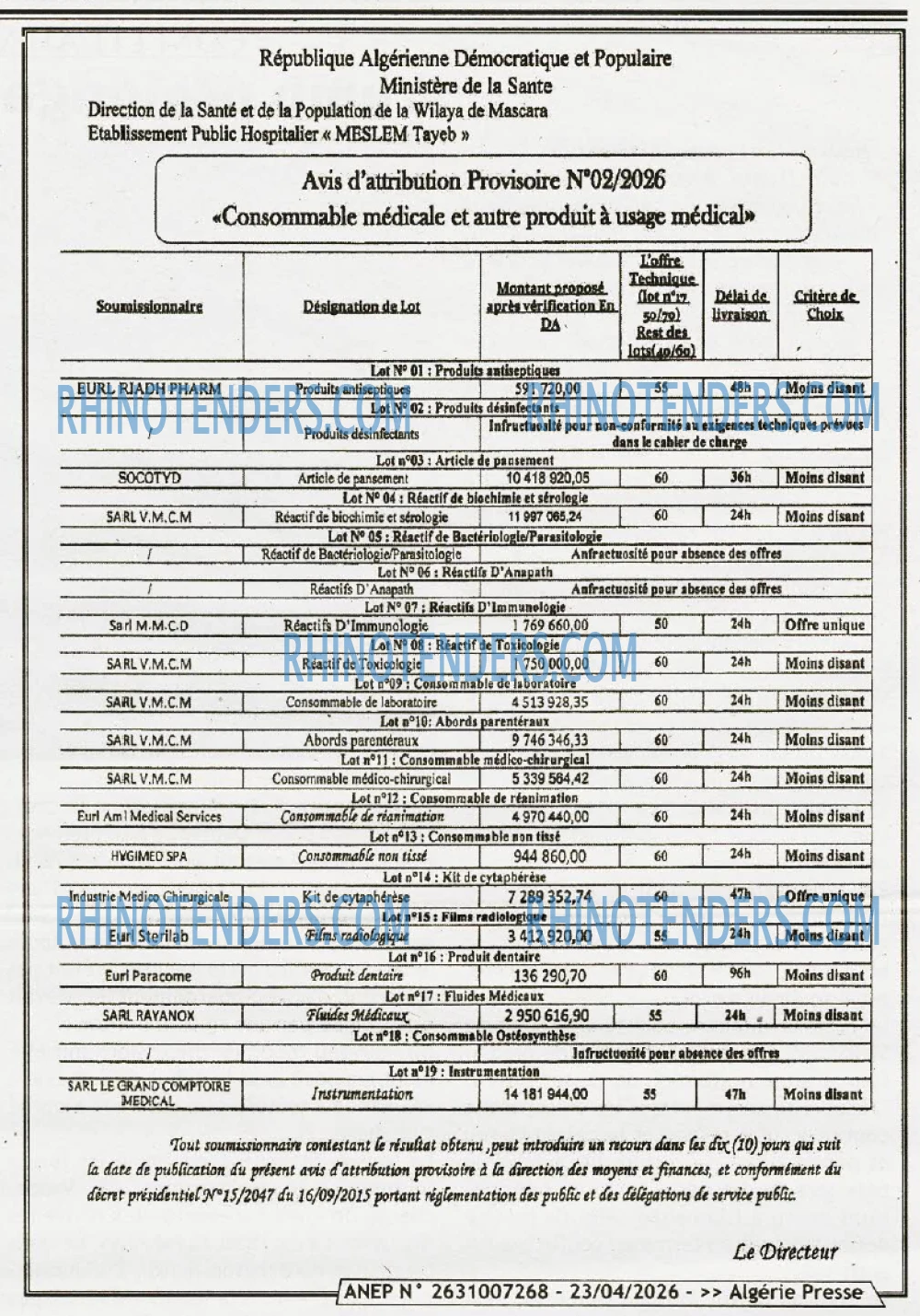 ALGERIE PRESSE